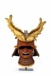 A kawari kabuto (exotic helmet)