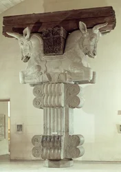 Capital in the Persian style from a column in the Apadana, from the Palace of Darius the Great at Susa, Iran, c.500 BC