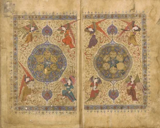 Khamsa (Quintet) by Khwaju Kirmani, Shiraz, Iran, Timurid period, 1437-38