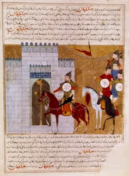 Mongols besieging a Persian fortress