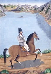 Portrait of a Young Man on Horseback