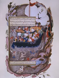 Rumi saving a ship during a storm