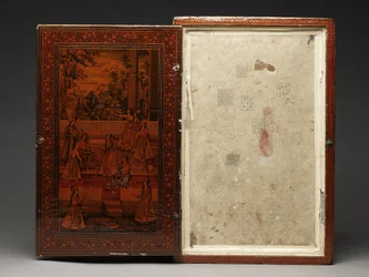 Tool kit depicting the Holy Family, c.1830