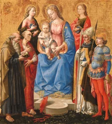 Madonna and Child with Six Saints
