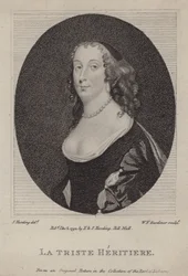 The Sad Heiress, Anne St John, Countess of Rochester (engraving)