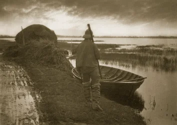 Marsh Man on his way to cut Schoof-stuff, c.1886