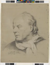 Study Head of an Older Man in Profile Facing Left