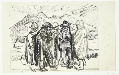 Italian Peasants Trading with a Peddler