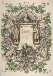 Homage from Bavarian Artists to King Ludwig I, 1874