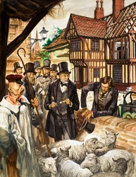 Louis Pasteur Sees the Results of His Experiment with a Vaccine for Anthrax