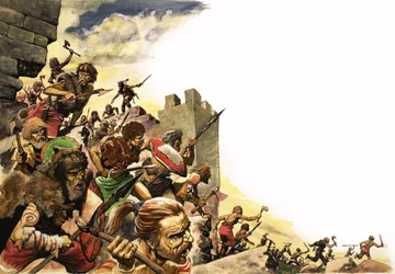 Pict warriors invade Britain