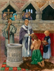 St Augustine baptising King Ethelbert