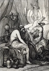 The Death of Attila, Ruler of the Huns, on His Wedding Night with Ildico
