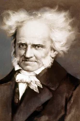 The German Philosopher Arthur Schopenhauer, Photo after Painting by Peter Kramer