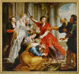 Achilles discovered by Ulysses among the daughters of Lykomedes at Skyros