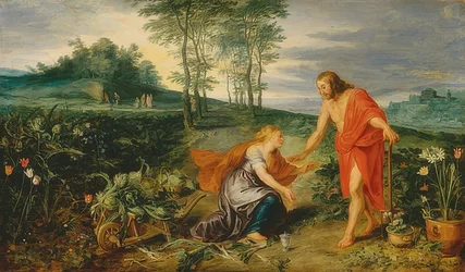 Christ Appears to Mary Magdalene on Easter Morning (Noli me tangere). Circa 1626