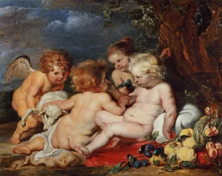 Christ with the Young Saint John and Angels