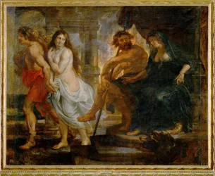 Orpheus and Euridice with Pluto and Proserpina