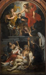 Parish church (Parochiekerk Sint-Martinus). Painting. Pieter Paul Rubens
