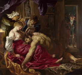 Samson and Delilah. Around 1609-10