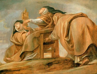 St. Clare of Assisi, Displaying the Pyx, 1620
