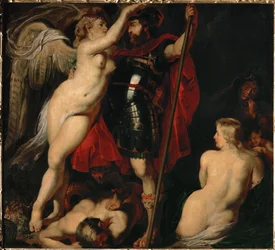 The Hero of Virtue, Mars, Crowned by the Goddess of Victory