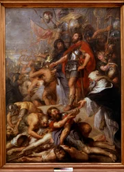 The Triumph of Judas Maccabeus, Judas Maccabee (or Macabee), nicknamed the Hammer, successor of his father Matathias (Mathathias, Mattathias) at the head of the revolt of the Jews against the oppression of the Seleucids at the time of the reign of