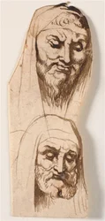 Two Male Heads