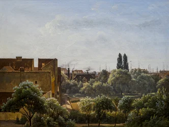 View from Charlottenborg towards the Botanical Garden
