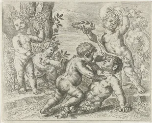 Fighting Putti (Struggle between Virtue and Vice)