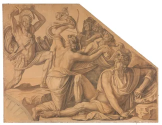 Aphrodite Protects Paris Against Menelaus