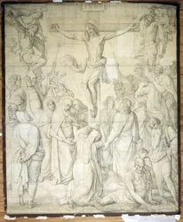 Christ on the Cross. Cartoon for the Frescoes of St. Ludwig