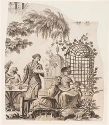 Fragments of an Incomplete Cartoon for Cotton Printing