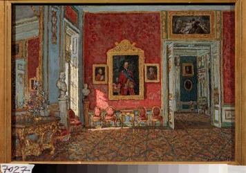 The Purple Drawing Room in the Kuskovo Palace
