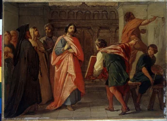 Grand Prince Simeon Ivanovich the Proud Gives an Order to the Painting of Moscow Cathedral