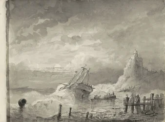 Ship in Distress off a Coast