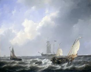 Seascape from the Zeeland Waters, near the Island of Schouwen
