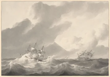Ships in a Stormy Sea