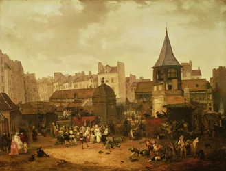 Rejoicing at Les Halles to Celebrate the Birth of Dauphin Louis of France, 21st January 1781, 1783