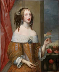Portrait of Princess Henriette Adelaide of Savoy 1636-1676, Electress of Bavaria