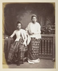 Portrait of a Burmese Man and Wife