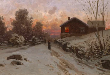 Winter Landscape with House