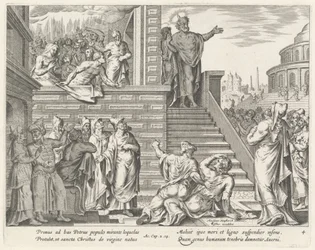 Saint Peter Speaks to the People about Christ