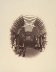 View in Central Hall, Art Treasures Exhibition, Manchester, 1857.