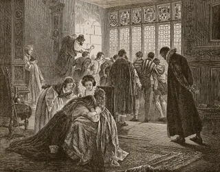 The English Embassy during the Massacre of St. Bartholomew, Illustration from 