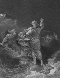Christ walking on the Sea