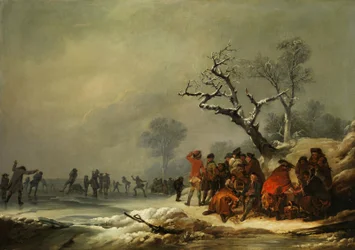 Resting Society in Wintry Enjoyment