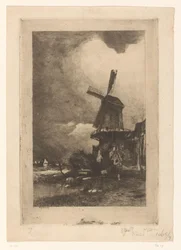 Mill in a landscape