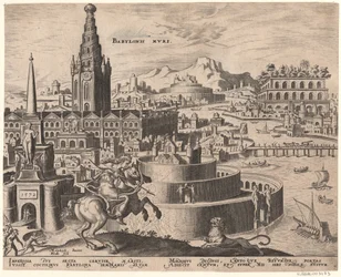 The Walls of Babylon from the series The Eighth Wonders of the World After Maarten van Heemskerck