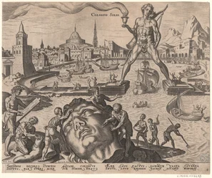 The Colossus of Rhodes from the series The Eighth Wonders of the World After Maarten van Heemskerck